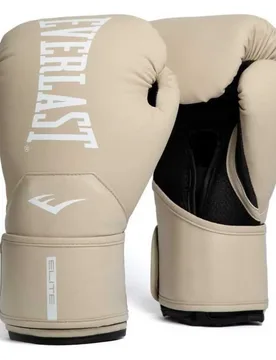 Gants De Boxe En Cuir Synthétique Elite 2 Champagne 12 oz - Everlast - FashionsVida