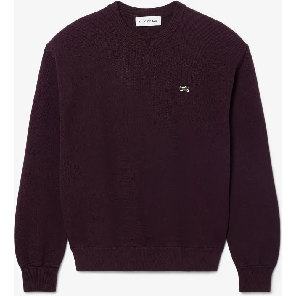 De cuello redondo de algodón de corte relajado en - Lacoste - FashionsVida