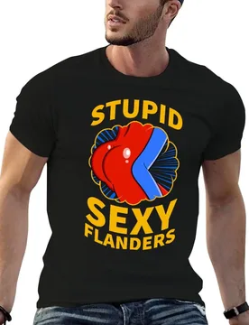 Stupid Sexy Flanders Quote T-Shirt t shirts for man cotton essential t shirt funny t shirts cotton T-shirt - Aliexpress - FashionsVida