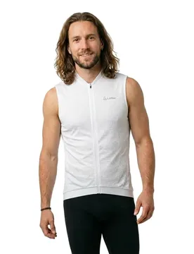 Maglia Senza Maniche Vent Mid Full Zip White