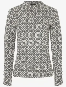 Jerseyshirt grau gemustert Herbst-Kollektion female