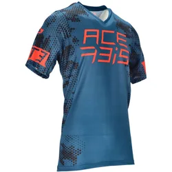 Maglia Moto Mtb Modello DRAKARIS Blu Nero taglia XL