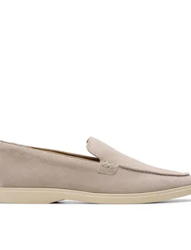 Men's Torford Easy Grey Suede Slip Ons Shoes Size: 9-Standard Fit - Grey - Size: 9-Standard Fit - Clarks - FashionsVida