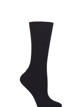 Women's 1 Pair Cosy Wool and Cashmere Boot Socks Navy 5.5-8 Ladies - Blue - Size: Small - Falke - FashionsVida