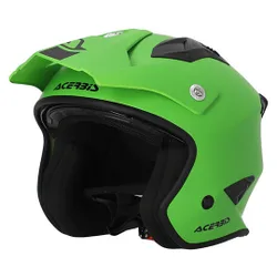 Casco Moto Jet Aria 2206 Verde taglia S