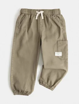 Relaxed Denim Cargo Jeans (2-8 Yrs) Green male - M&S - FashionsVida