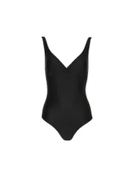Maillot de bain col en V noir 36