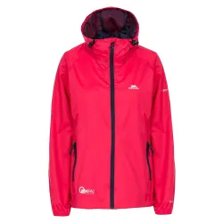 Womens/ladies Qikpac Waterproof Packaway Shell Jacket - Pink - Size X-Small
