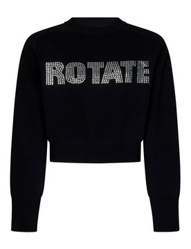 Maglia cropped nera