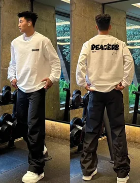 Men's Autumn Long Sleeve T Pullover Shirt High Street Letter Print INS Trendy Design Inner Base Sweatshirt - Aliexpress - FashionsVida