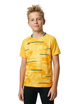 Ex Short Sleeve Polo Soft Yellow 120 cm - Yonex - FashionsVida