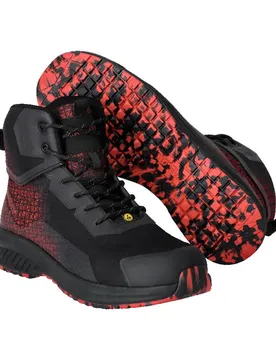 Chaussures De Sécurité Larges Black / Red EU 49