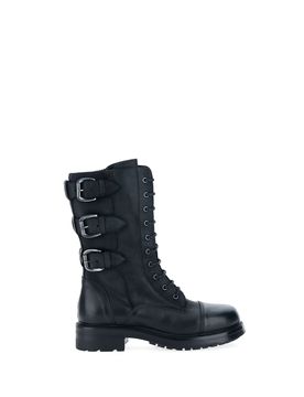 Anfibi in pelle NERO 36