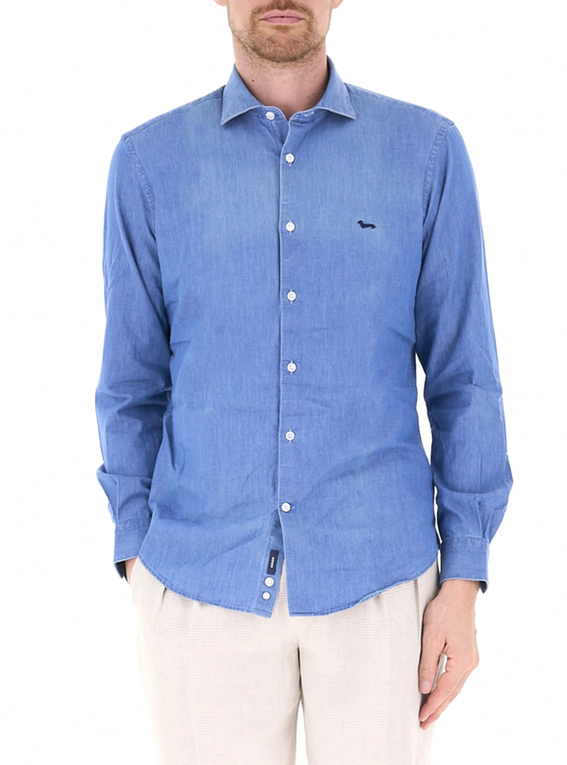 Camicia in jeans BLU CHIARO XXL - Harmont & Blaine - FashionsVida