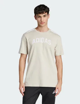 T-shirt Codes Collegiate Linear Graphic L Beige - Adidas - FashionsVida