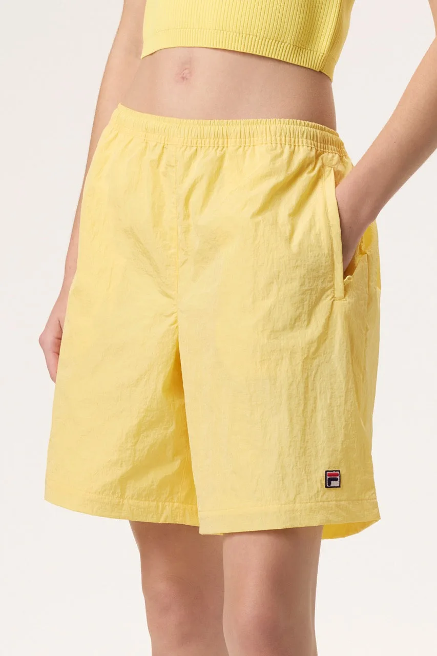 Popcorn x Hailey Crinkle Shorts - XS - FILA - FashionsVida