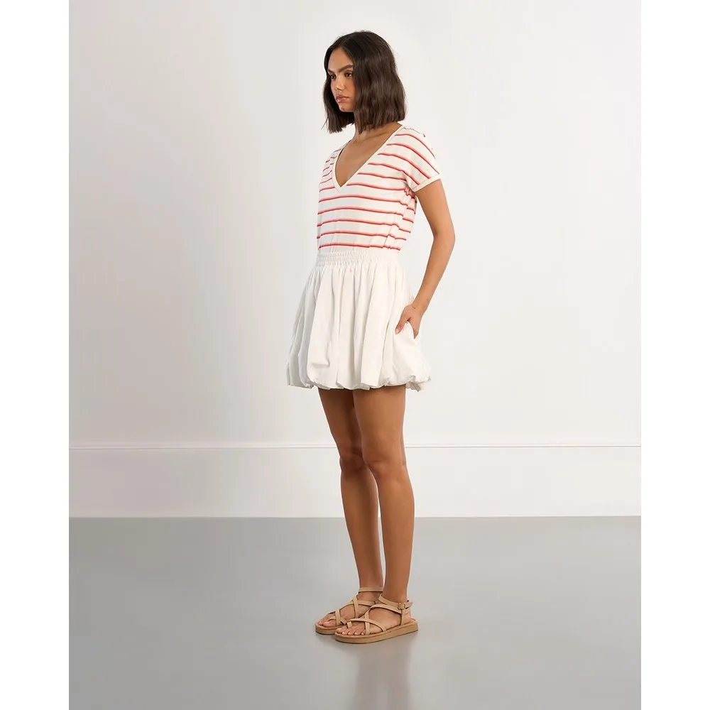 Falda corta con pliegues - Lili Sidonio - FashionsVida