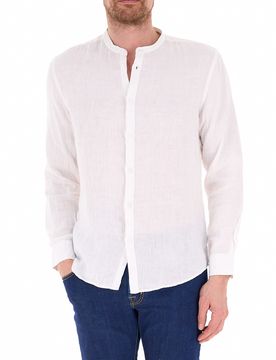 BOMBOOGIE Camicia in lino PANNA L
