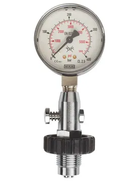 Manometro Cylinder Pressure Testing Gauge Din Up To 300 Bar/300 Psi