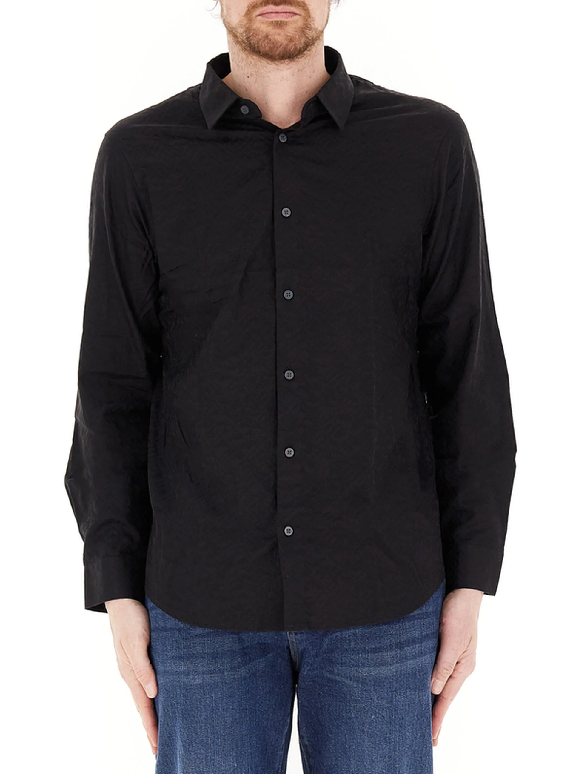 Camicia maniche lunghe NERO XXL - Armani exchange - FashionsVida