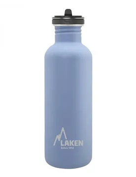 Bouteille à Débit Basique Acier Inoxydable 1l Blue One Size - Laken - FashionsVida