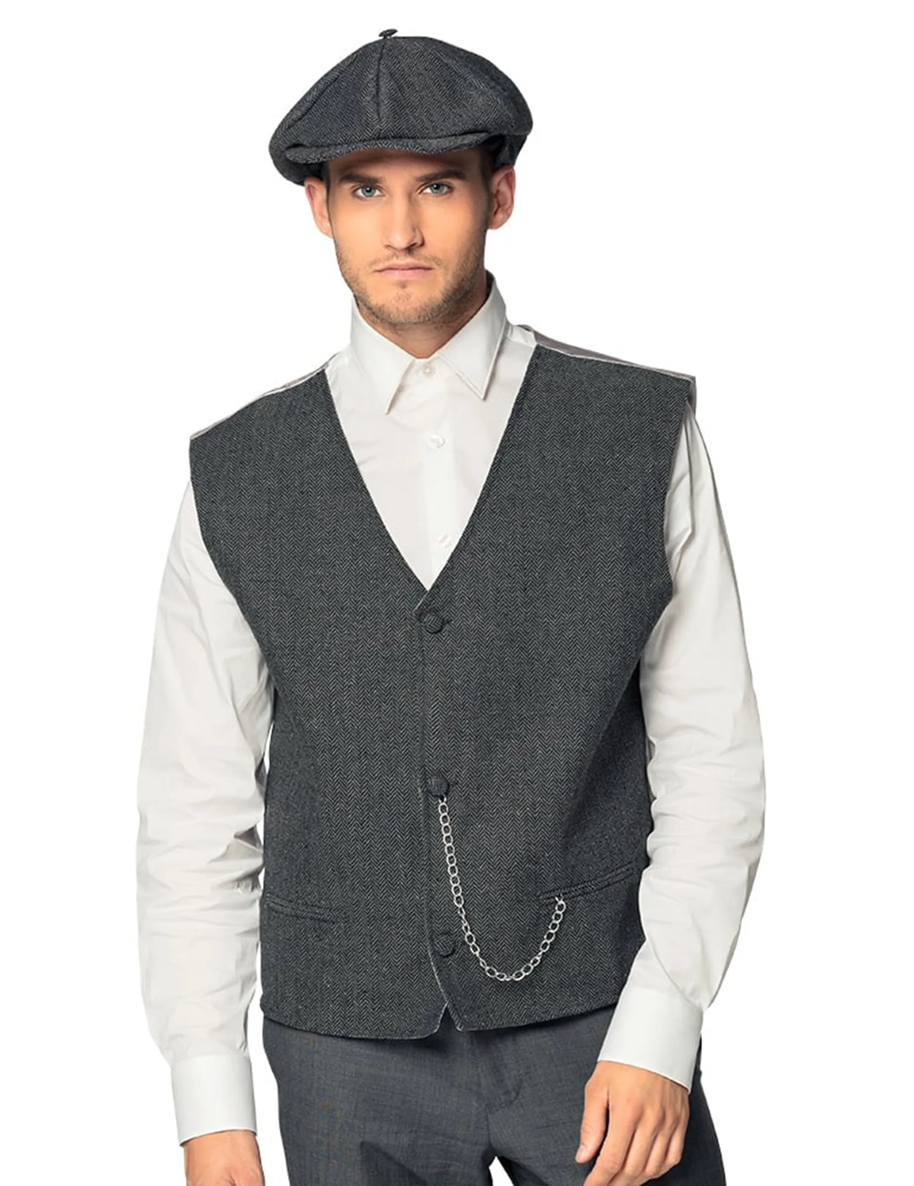Er-Jahre Herrenkostüm grau - male - BOLAND BV - FashionsVida