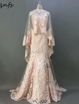 Wedding party dress Vintage Mother of the Bride Evening Dresses Groom Outfits Elegant with Cape/Cloak Lace Jacket Bolero - Aliexpress - FashionsVida