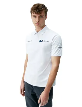 Polo à Manches Courtes Movistar White 2XL