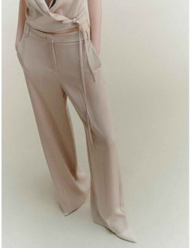 Para mujer. 2523136061200 Pantalón de satén (36), Casual, Poliéster