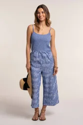 JERI JUMPSUIT - Blue - Size: 8