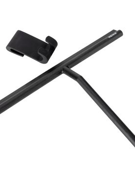 Badezimmerwischer Mod. Mola Silikon XXL Schwarz, extra breite Wischfläche