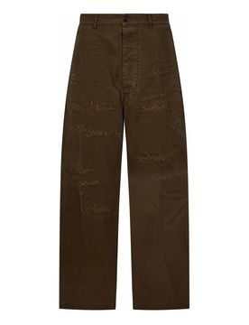 Pantaloni Big Chino Ampi Strappati