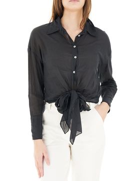 KOCCA Camicia con fiocco NERO XS