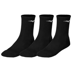 Training Socks 3 Pairs Black / Black / Black UK 7.5-9 Men,Women