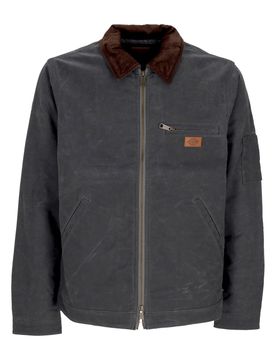 Giubbotto Uomo Lucas Waxed Jacket Charcoal Grey