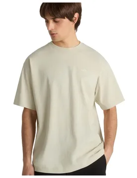 Maglietta A Maniche Corte Left Chest Ii Loose Oatmeal S - Vans - FashionsVida