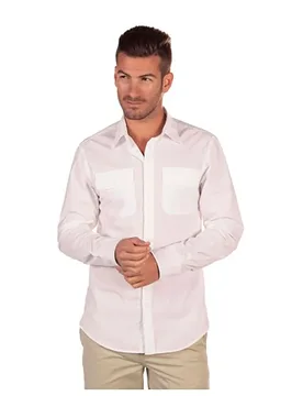 Camicia A Maniche Lunghe N31amwov301s White XL - Nautica - FashionsVida