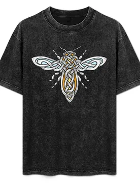 Celtic Honey Bee T-Shirt Casual Loose Daily Wear T-Shirt - Aliexpress - FashionsVida