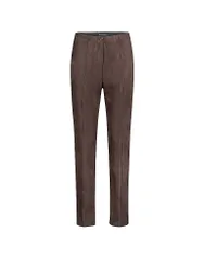 Pantalón efecto piel 7/8 marrón 38