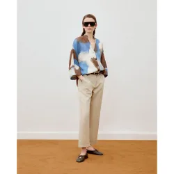 Blusón de mujer estampado geométrico