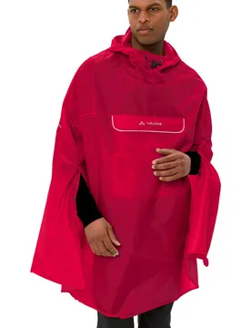 Valdipino poncho chaqueta impermeable ciclismo hombre Rojo (M) - VAUDE - FashionsVida