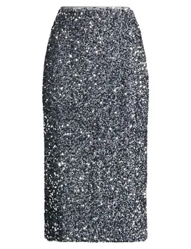 Midi-Rock Damen Silber S,XS Damen - VICOLO - FashionsVida