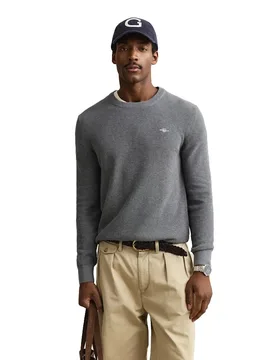 Pull 8030291 Dark Grey Melange 2XL - Gant - FashionsVida