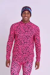 Hotel California Pink Leopard Mens Baselayer Top