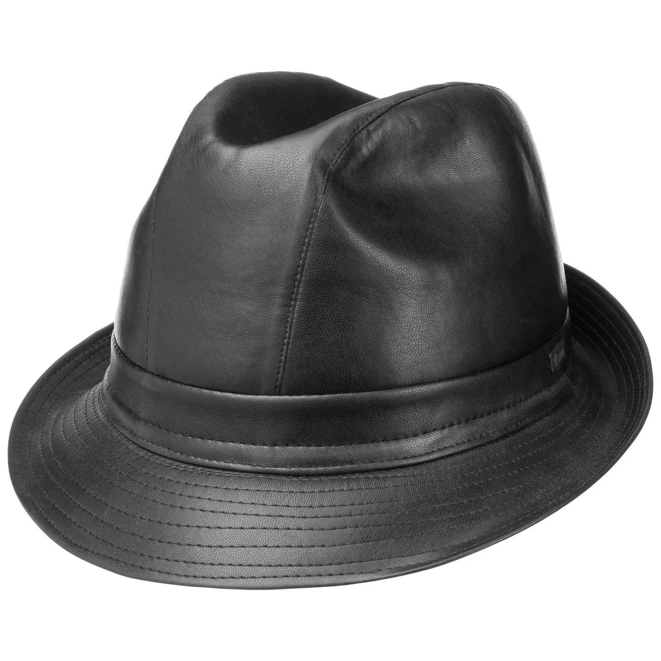 Faux Leather Hat by - black - Size: 55 cm - Lipodo - FashionsVida