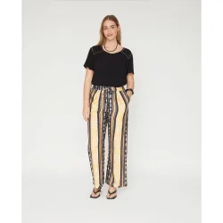 Pantalón estampado elastico en cintura