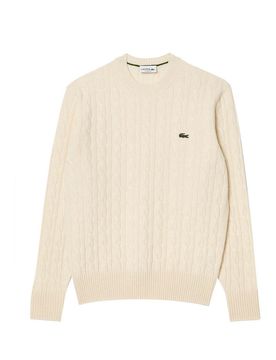Lacoste Girocollo A Trecce In Lana