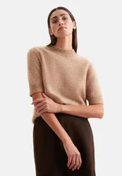 Strickshirt aus Mohair Mix Braun S