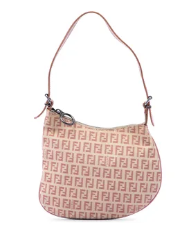 Zucchino Canvas Oyster Shoulder Bag - Fendi - FashionsVida