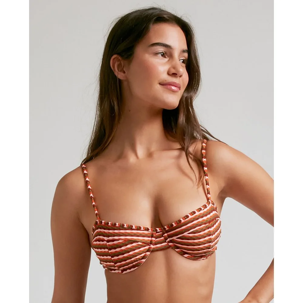 Top de bikini Balconette Valley con estructura, cierre multiposición y foams extraíbles - Robin Collection - FashionsVida